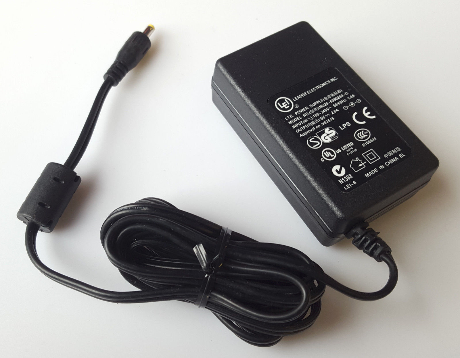 New 5V 2A LEI LEADER ELECTRONICS INC. NU20-5050200-I3 Power SUPPLY AC ADAPTER